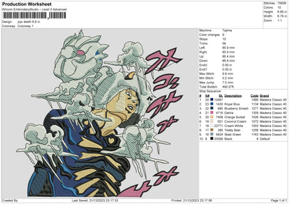 Jojo D2112 Embroidery File 6 sizes