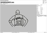 Jordan Photoline Embroidery File 6 sizes