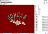 Jordan Shoes Embroidery File 4 size