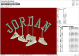 Jordan Shoes Embroidery File 4 size