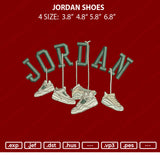 Jordan Shoes Embroidery File 4 size