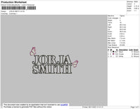 Jorja Smith Embroidery File 4 size