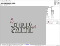 Jorja Smith Embroidery File 4 size