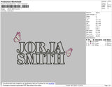 Jorja Smith Embroidery File 4 size