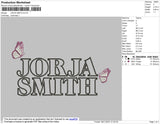 Jorja Smith Embroidery File 4 size