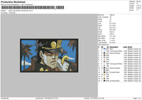 Jotaro Bizzare Embroidery File 6 sizes