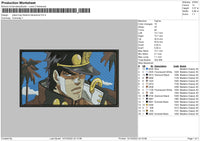 Jotaro Bizzare Embroidery File 6 sizes