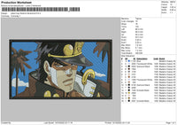 Jotaro Bizzare Embroidery File 6 sizes