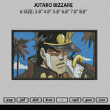 Jotaro Bizzare Embroidery File 6 sizes