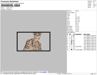 Jujutsu Rectangle Embroidery File 4 size