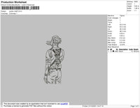 Jujutsu Draft Embroidery File 4 size