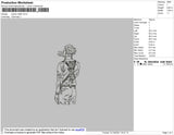 Jujutsu Draft Embroidery File 4 size