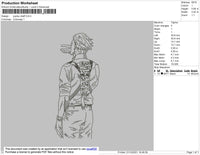 Jujutsu Draft Embroidery File 4 size