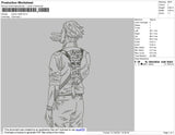 Jujutsu Draft Embroidery File 4 size