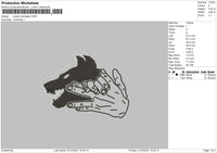 Jujutsu Handsign Embroidery File 4 size