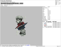 Jujutsu Kaisen Nobara Embroidery File 4 size