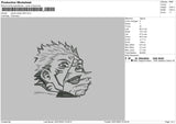 Jujutsu Kaisen BW 03 Embroidery File 4 size