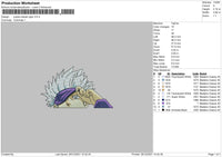 Jujutsu Kaisen Gojo Embroidery File 4 size