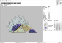 Jujutsu Kaisen Gojo Embroidery File 4 size