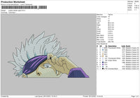 Jujutsu Kaisen Gojo Embroidery File 4 size
