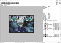 Jujutsu Kaisen V5 Embroidery File 4 size