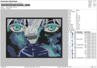 Jujutsu Kaisen V5 Embroidery File 4 size