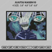 Jujutsu Kaisen V5 Embroidery File 4 size