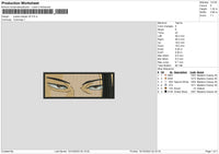 Jujutsu Kv6 Embroidery File 6 sizes