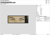 Jujutsu Kv6 Embroidery File 6 sizes
