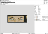 Jujutsu Kv6 Embroidery File 6 sizes