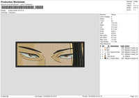 Jujutsu Kv6 Embroidery File 6 sizes