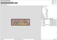 Jujutsu Kv7 Embroidery File 6 sizes