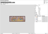Jujutsu Kv7 Embroidery File 6 sizes