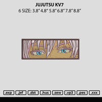 Jujutsu Kv7 Embroidery File 6 sizes