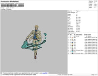 Jujutsu V2 Embroidery File 4 size