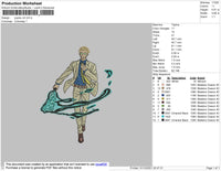 Jujutsu V2 Embroidery File 4 size