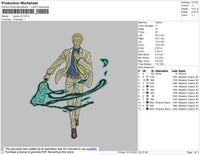 Jujutsu V2 Embroidery File 4 size