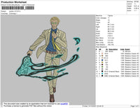 Jujutsu V2 Embroidery File 4 size