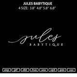 Jules Babytique Embroidery File 4 size