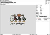 Ducks Spooky Embroidery File 6 sizes