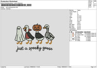 Ducks Spooky Embroidery File 6 sizes