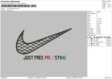 Swoosh Free Embroidery File 6 sizes