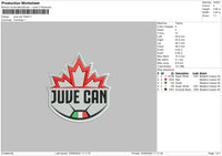 Juve Can Puff, Patch, Regular Embroidery 3 Files