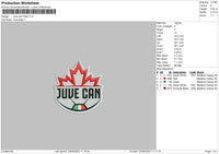 Juve Can Puff, Patch, Regular Embroidery 3 Files