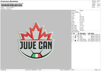 Juve Can Puff, Patch, Regular Embroidery 3 Files