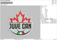 Juve Can Puff, Patch, Regular Embroidery 3 Files
