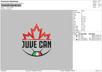 Juve Can Puff, Patch, Regular Embroidery 3 Files