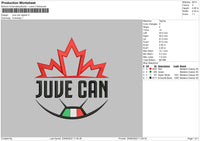 Juve Can Puff, Patch, Regular Embroidery 3 Files