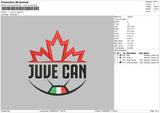 Juve Can Puff, Patch, Regular Embroidery 3 Files
