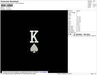 K Embroidery File 4 size